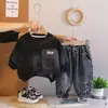 2026 Nuevo Conjunto de Sudadera con Cuello Redondo para Niños Otoño Conjunto de Dos Piezas Moderno Ropa Deportiva Casual para Bebés Ropa para Niños Venta al por Mayor