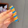 Diadema de Cable de Teléfono Rizado para Niños Arcoíris de Dibujos Animados Colorida 2025 Nuevos Accesorios para el Cabello Buena Elasticidad Cola de Caballo Alta Elasticidad