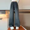 Pantalones para Niña Otoño/Invierno 2026 Nuevo Estilo 12 Años Niña Grande Bordado Muy Bonitos Pantalones de Mezclilla Anchos con Felpa para Niños