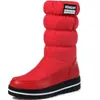 Botas de Nieve con Manga Elástica, Botas de Talla Grande para Mujer, Tallas 40-44, Tacón Medio, Estampado de Letras, Botas de Algodón Espacial Europeas y Americanas HX-90