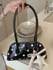 Bolso Único con Textura Bolso Tipo Bowling 2026 Modelo Nuevo Simple Lunares Bolso de Hombro para Viajes Diarios Bolso de Hombro Versátil