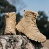 2026 Novas Botas Táticas Masculinas Transfronteiriças Tamanho Grande Antiderrapantes Resistentes ao Desgaste Botas de Treinamento para Camping ao Ar Livre Selva Deserto