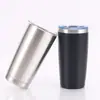 Copo Térmico de Aço Inoxidável para Gelo 20oz Pintado à Mão em Cor Pura com Tampa, Copo para Carro com Conservação de Frio para Exportação, Montado em Carro