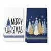 Comércio Exterior Transfronteiriço Panos Multiuso Árvore de Natal Flores Frescas Café Reutilizável Banheiro Cozinha Panos de Limpeza Personalização