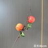 Fruta de Granada Artificial, Flores Artificiales, Decoración para el Hogar de Año Nuevo, Fruta Artificial Caqui, Manzana, Fruta de Espuma, Arreglo Floral Cubo de la Fortuna