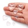 Amor Tiempo Gema Parche de Vidrio DIY Base Accesorios Cristal Transparente Corazón de Melocotón Refrigerador V1007