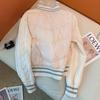 Chaqueta de Algodón Otoño/Invierno 2026 para Mujer, Talla Petite, Diseño Patchwork, Cintura Entallada, Abrigo de Algodón Engrosado y Cálido, Moderno