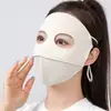 Máscara de Sol de Nylon Verão Rosto Inteiro Anti-UV Ciclismo Máscara Facial Respirável Dirigindo Máscara de Sol