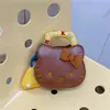 Bolso de Mano de Dibujos Animados Hello Kitty Dulce Lindo Simple Moderno Pequeño Cuadrado Diseño de Nicho Cadena para Atuendo Bolso Cruzado
