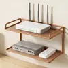 Estante para router sin taladrar agujeros, estante de almacenamiento para pared para sala de estar, caja de almacenamiento wifi, soporte de pared para decodificador de TV