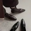 Botines Elásticos Ajustados para Mujer con Aumento Interno de Altura, Nuevo Modelo de Invierno 4cm, Punta Fina, Cierre Trasero, Botines Elásticos de Tacón Medio