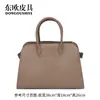 Bolso Casual Nuevo de Cuero de Vientre de Cocodrilo Siamés Tamaño Grande Bolso de Mano para Mujer de Cuero Genuino Gran Capacidad Moderno Sencillo