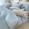 2026 Nuevo Juego de Ropa de Cama de Lana de Leche de Cuatro Piezas Invierno Espesado Coral Franela Ropa de Cama Funda de Edredón Sábana Juego de Tres Piezas