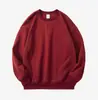 Sudadera de Felpa Pesada con Logo Personalizado, Sudadera Oversize de Cuello Redondo Caída de Hombros para Primavera y Otoño, Sudadera Unisex con Hombro Caído y Texto Impreso
