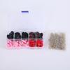 Cross Border Plastic Plush Toy Eye Acessórios Triangular Screw Eye Nariz Preto DIY Color Flocking Nariz