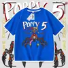 Camiseta de Manga Corta Nueva de Verano Prototipo de Poppy Playtime, Top Versátil para Niños y Niñas, de Moda