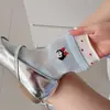 Meias Fofas de Cano Médio com Design Delicado para Mulheres, Estilo Fino de Verão, Tendência Bordada de Desenho Animado, Meias Curtas de Baixo Corte Absorventes de Suor Respiráveis