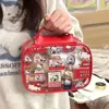 Bolsa de Maquillaje Transparente de PVC Nueva Dibujos Animados Portátil Gran Capacidad Impermeable Bolsa de Almacenamiento para Cuidado de la Piel Neceser Estilo Japonés Portátil