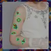 Pegatinas de Tatuaje de Circo Luminosas para Hombres y Mujeres Impermeables y de Larga Duración Juguetes de Pegatinas para Brazos de Niños Piel Natural