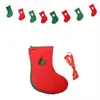 Nova Bandeira de Puxar de Feltro de Natal Banner de Árvore de Natal Decoração Bandeira de Puxar de Feltro com Letras Coloridas