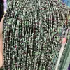 Tesoro Rojo Verde Perla Pequeña 2MM Facetada Redonda Disco Duro Ángulo de Faceta Perlas Mimi Perlas HL