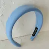 Diadema con Lazo Estampado Nuevo Estilo Coreano Diadema de Esponja Azul con Puntos Simples Diadema para el Cabello Dulces Versátiles Accesorios para el Cabello para Mujeres