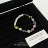 Pulseira de Luxo de Alto Padrão com Nicho de Contas Estilo Francês, com Sensação de Luxo, Adequada para Socialites, Luxo Leve, Versátil, Fashion, Única e Exquisita