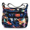 Bolsa de Lona para Mujer Estampada de Gran Capacidad para Madre de Mediana Edad, Bolso Cruzado Casual Impermeable de Nylon para Viaje, Bolso de Hombro