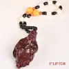 Piezas de mano de palo de rosa talladas, Coleccionables de cuerno de rinoceronte y palo de rosa, Adornos Pixiu, Calabaza, Tortuga Dragón, Tortugas de la Fortuna talladas