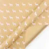 Paquete rodante de Amazon transfronterizo tamaño grande 3m Papel kraft navideño papel de regalo alce árbol de Navidad regalo
