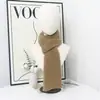 Bufanda de Punto Nuevo Estilo Otoño e Invierno, Hecha a Medida, Color Sólido, Suave y Acogedora, Moderna y Versátil para Parejas, Estilo Coreano Simple, Bufanda Cálida para el Cuello para Estudiantes
