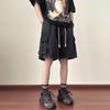 Novos shorts de trabalho da moda com vários bolsos, shorts masculinos de verão, estilo americano retrô, estilo hip-hop, jeans