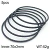 Joias de Aço Inoxidável Pulseira Empilhável Torcida Moderna Padrão Torcido de Aço Titânio Moda Acessório de Pulseira Diâmetro Interno 68*3mm