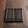 Tapete Marrom Tapete de Isolamento Térmico Seda de Bambu Coaster Carbonizado Quadrado Tapete de Chá para Cerimônia do Chá Suporte para Bule Suporte para Chá Suporte para Copo Acessórios para Conjunto de Chá Kung Fu