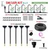 Serie de Riego por Goteo Xiazhe Set Automático para Regar Flores, Material de POM, Fácil de Instalar, Sin Rotura de Tuberías, Herramienta de Riego para Jardinería