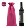 Bolsa de lino para botella de vino transfronteriza, bolsa de embalaje para botella de vino de imitación lino, juego de bolsas de embalaje de lino para regalo de vino champán