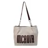 Bolso de Hombro Único de Gran Capacidad con Textura de Moda para Mujer 2025 Nuevo de Moda Estudiante Clase Viaje Diario Bolso Tote con Letras