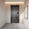 Fábrica de Foshan Acero Inoxidable 304 Puerta de Entrada Antirrobo Puerta Batiente Minimalista para Hogares Residenciales Venta al por Mayor para Uso en Proyectos