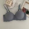 Sudeste Asiático Transfronterizo Ropa Interior Shumei Una Pieza Ropa Interior para Niña Color Caramelo Pecho Pequeño Levantar Engrosado Sin Aro de Acero