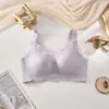 Sujetador de encaje transpirable sin aros de acero, accesorio para realzar, para pechos pequeños, copa AB, sujetador para mujer