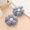 Novo Estilo Flor de Tecido Xadrez Girassol Algodão Flor de Cinco Pétalas diy Acessórios de Cabelo Sapatos e Chapéus Sapatos e Chapéus Decorativos Flores