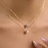 Collar Colgante Jieding de Acero de Titanio y Circonita, Accesorio de Cadena para Clavícula de Lujo Ligero Nicho, Joyería Transfronteriza Europea y Americana al por Mayor, No se Desvanece