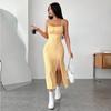 Aliexpress Comércio Exterior Roupas Femininas Vestido Estilo Fresco e Doce 2026 Primavera e Verão Nova Moda Vestido Midi Floral que Rejuvenesce