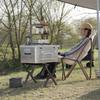 Camping al Aire Libre Ajustando Incubadora de Camping Madera de Haya Cubitera Estante Soporte de Almacenamiento Conveniente Plegable Soporte para Refrigerador
