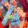 Monster University Cute Hair Monster Keychain Cartoon PVC Doll School Bag Pingente Chaveiro Do Carro Presente Criativo