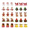 Decoraciones para arte de uñas de vacaciones de Navidad: Papá Noel, árbol de Navidad, muñeco de nieve, renos, campanas, accesorios de uñas vestibles con temática de ambiente para hacer tú misma