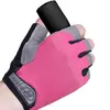 Guantes de Medio Dedo para Hombres y Mujeres, Antideslizantes, Resistentes al Desgaste, Transpirables, Guantes para Ciclismo al Aire Libre, Almohadillas de Palma de Silicona, Guantes de Entrenamiento Deportivo y Fitness