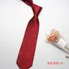 Corbata de negocios jacquard de seda de poliéster para hombre, color sólido, flor, casual, de alta gama, fabricantes, venta al por mayor