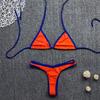 Bikini Sexy Estilo Europeo y Americano 2026, Espalda Descubierta, Traje de Baño de Dos Piezas Multicolor Fresco para Mujeres, Bikini al por Mayor en Stock