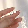 Brincos Fofos de Filhote de Pet para Mulheres, Prata Pura 999, Estilo Coreano, Modernos e Adoráveis, Novo Design de Animal Cartoon, Pequenos Brincos de Prata Pura